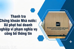 Thanh tra Ủy ban Chứng khoán Nhà nước: Xử phạt hai doanh nghiệp vi phạm nghĩa vụ công bố thông tin