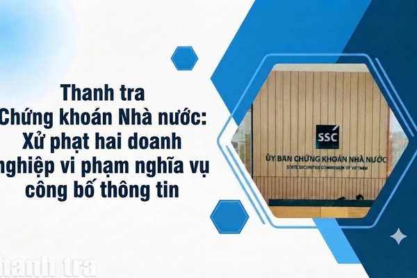 Thanh tra Ủy ban Chứng khoán Nhà nước: Xử phạt hai doanh nghiệp vi phạm nghĩa vụ công bố thông tin