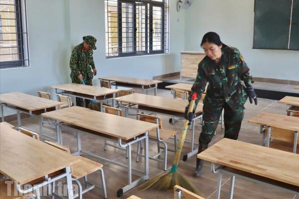 Hơn 77.000 ngày công của bộ đội góp sức dựng trường nơi biên giới Gia Lai